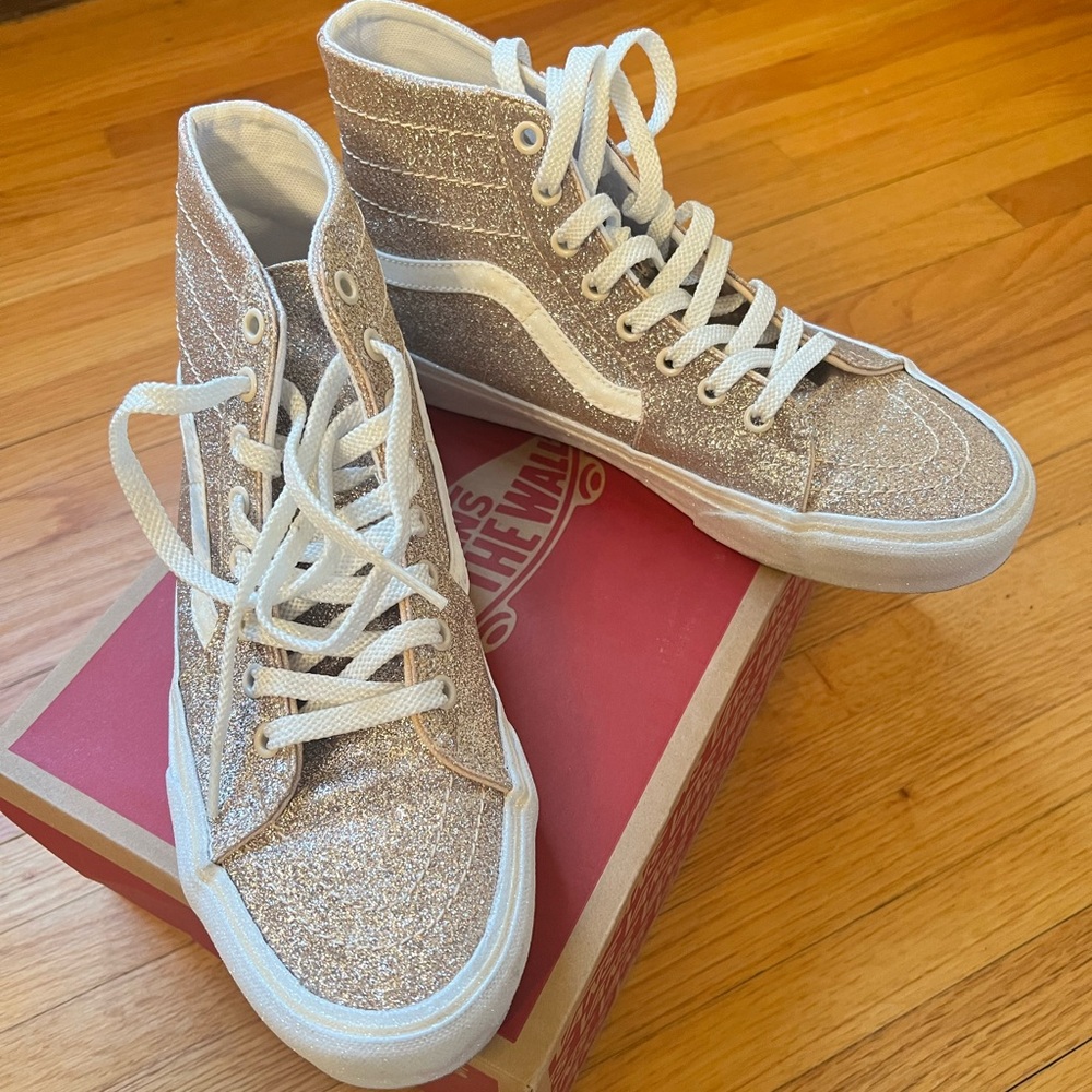 Vans glitter high top sneakers